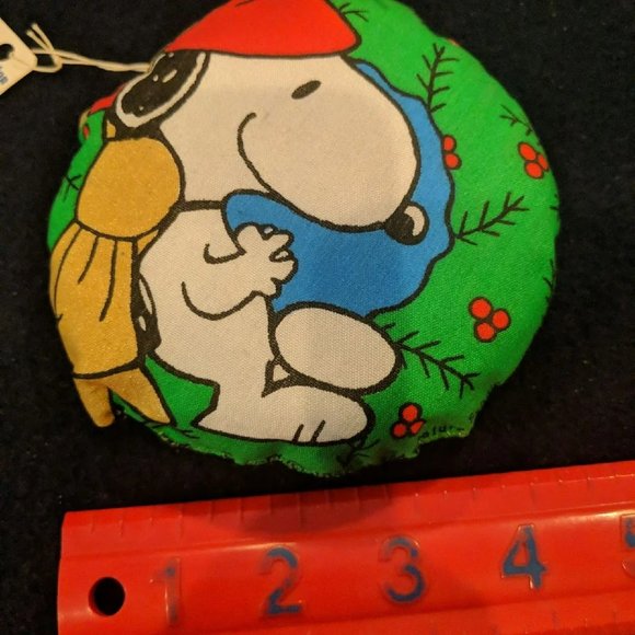 Peanuts Snoopy Fabric Christmas Ornament - Picture 3 of 4